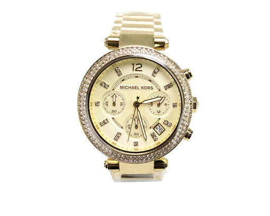 Michael Kors (MK5354) Parker Chronograph Gold-Tone Stainless Steel Watch